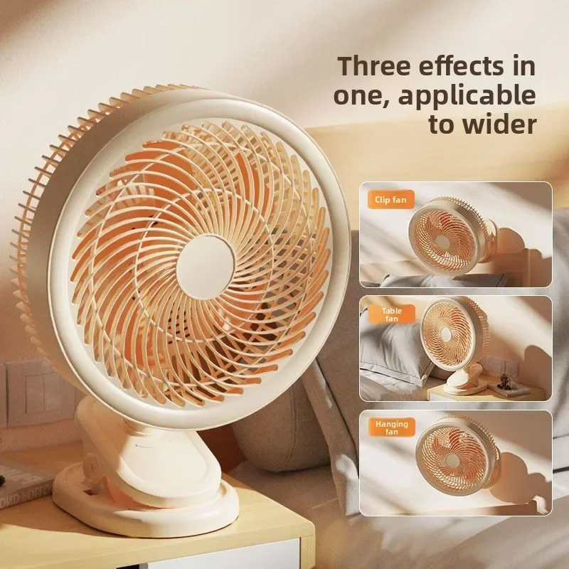 

10-дюймовый настольный вентилятор-прищепка с 5 лопастями, большой электрический вентилятор для студенческого общежития, маленький циркуляционный вентилятор для кровати