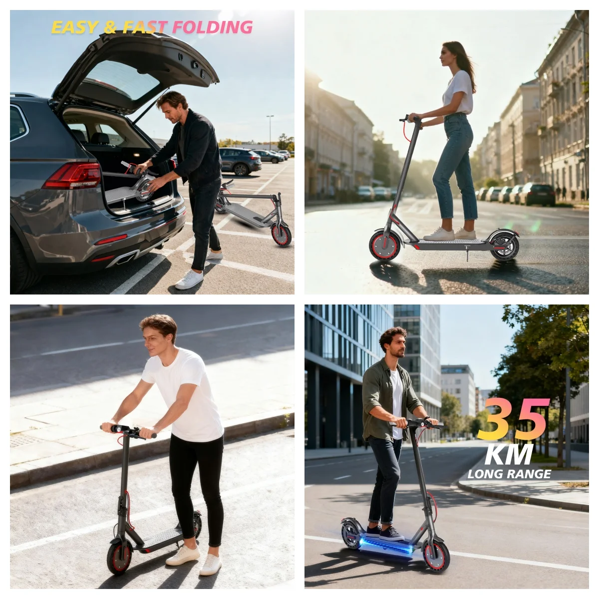 AOVOPRO Y1PLUS Elektroroller Leistungsstarker Motor 36V 10,5AH Großkapazitätsbatterie 35KM Reichweite 8,5-Zoll-Reifen mit Smart-App Kick City Commuter E-Scooter – Detail 14