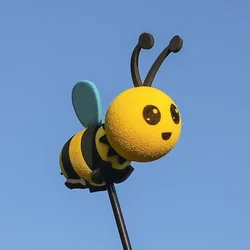1pc Cute and happy bee car antenna top decoration, easy to install