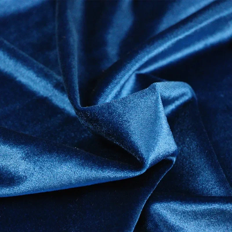 Tessuto in velluto elasticizzato a 4 lati di alta qualità liscio come la seta al metro per la tappezzeria dei vestiti panno per cucire Cheongsam