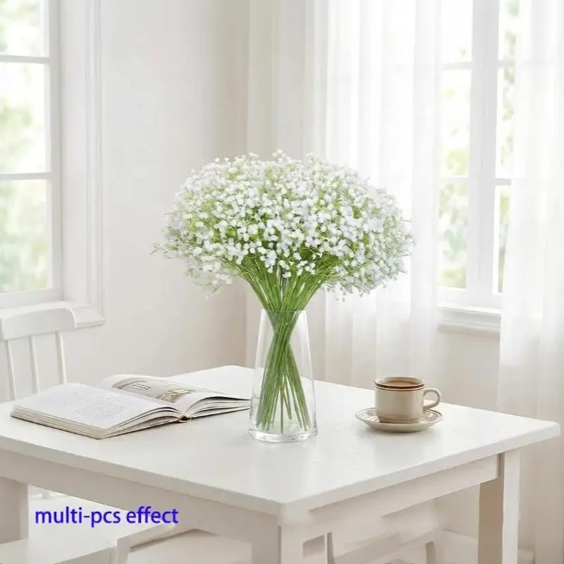 Nicht Verblassende Weiße Künstliche Gypsophila 20 Sträuße 600 Stiele Kunstblumen für Hochzeits-Tischdekoration – Detail 5