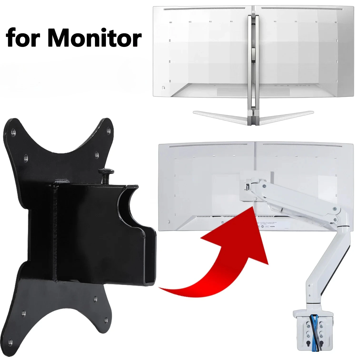 VESA Wall Mount Adapter for Philips 42M2N8900 34M2C8600 34M2C86 34M2C6500 Monitor Wall Mount Bracket to Display Stand / Arms