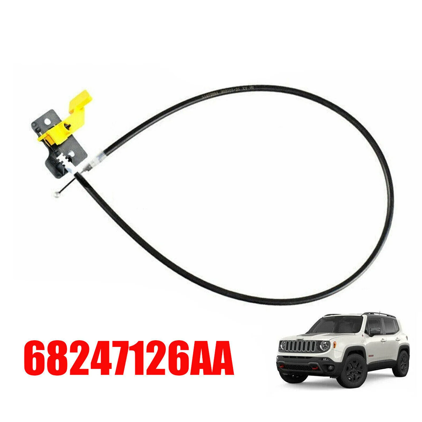 Hood Release Cable Replacement For Jeep Renegade With Part Number 68247126AA For 2015 To 2022 Models Easy Install High Quality