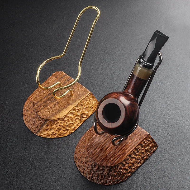 Wooden Pipe Stand, Smoking Tool Accessories Pipe Racks for Father Men Gifts