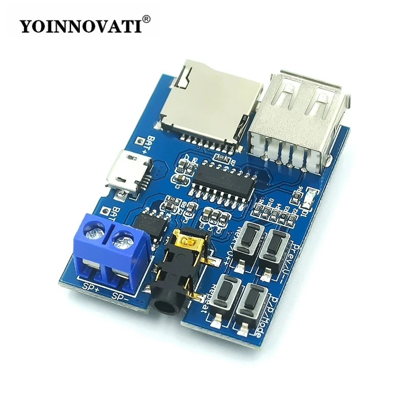 MP3 Lossless Decoding Board Comes with Power Amplifier MP3 Module MP3 Decoder TF Card USB Decoding Player