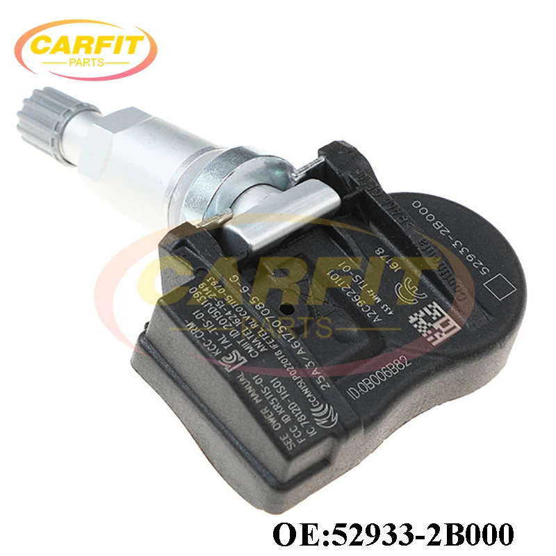 High Quality New OEM 52933-2B000 529332B000 TPMS Tire Pressure Sensor 433MHz For Hyundai Santa Fe Sonata Kia 2012 Auto Parts