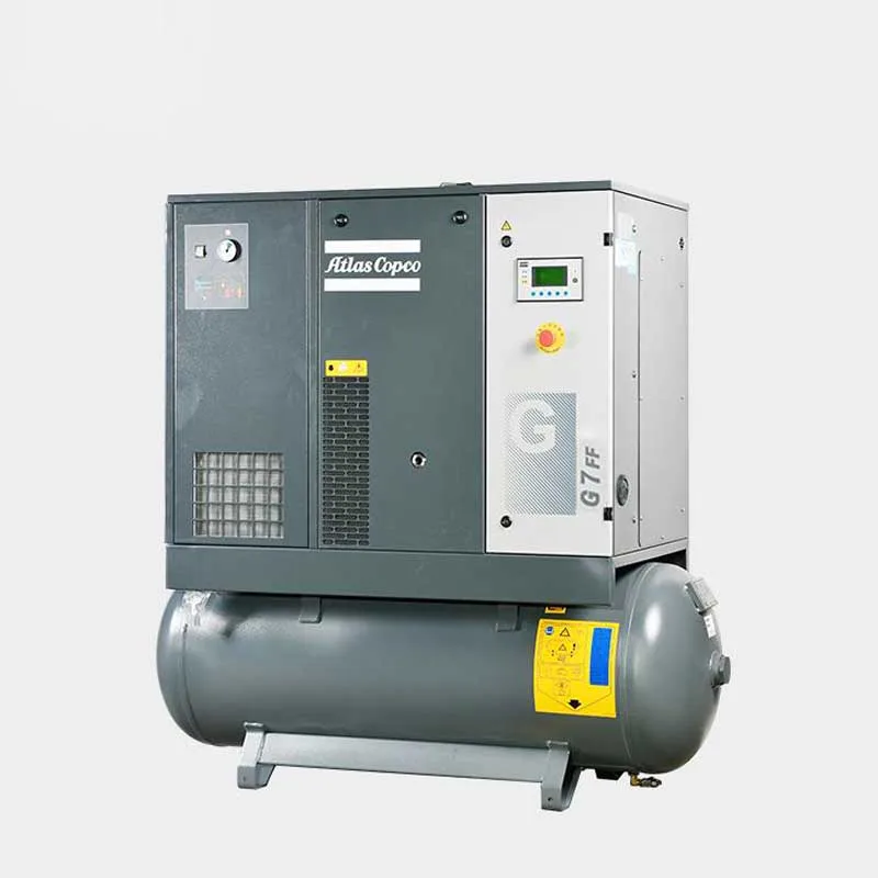Atlas Copco New G4/G4FF/G5/G5FF/G7 Screw Air Compressor Machine 4KW/5KW/7KW/11KW Motor 220V/380V AC/DC Industrial Compressors