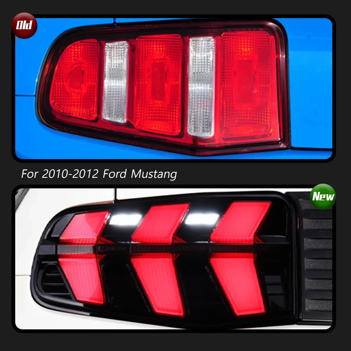 

TYPY Car Lights For Ford Mustang 2010-2012 Taillight LED Projetor Tail Lamp Daytime Running Light Automotive Accessories