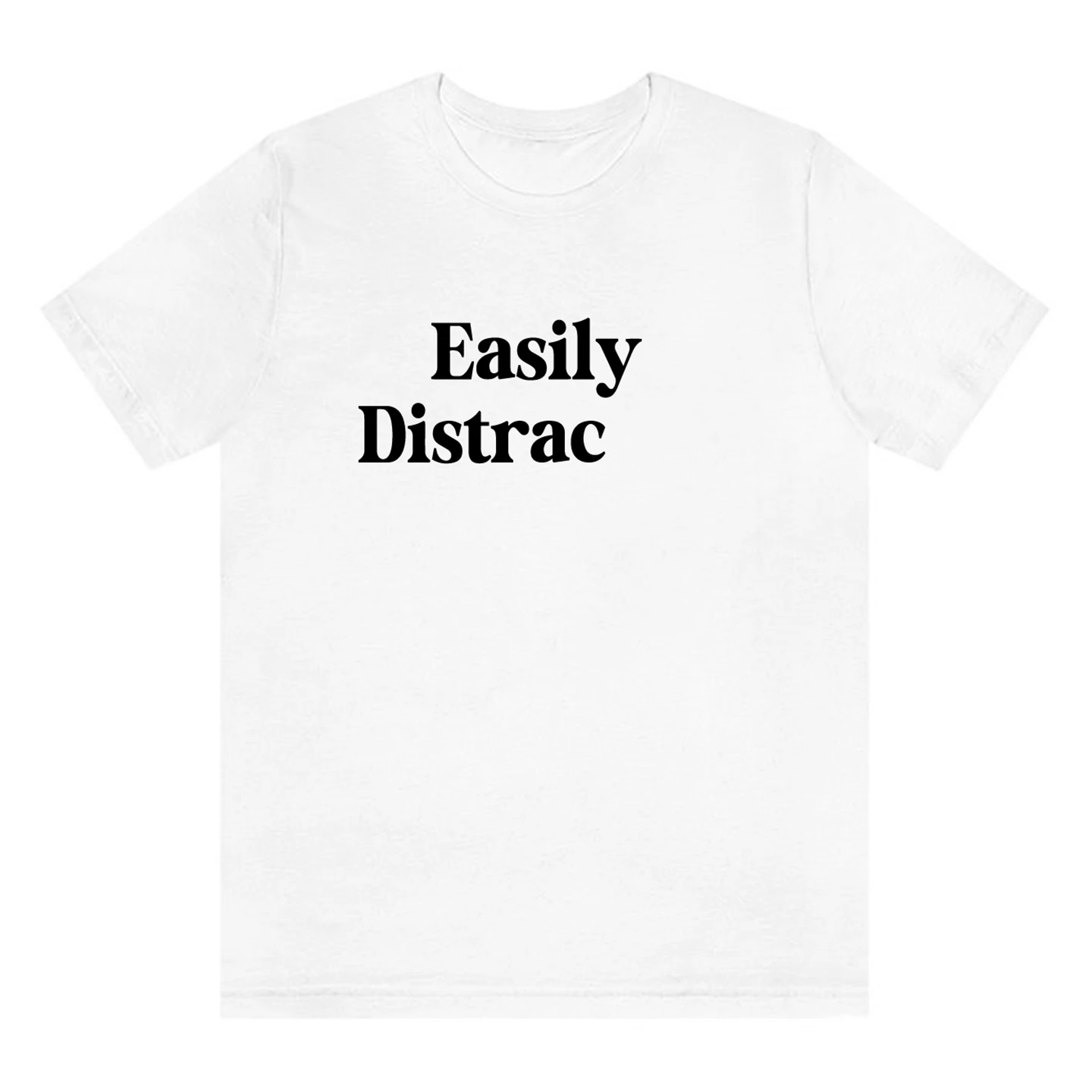 Multiple Styles Unisex Tee Easily Distracted T-Shirt Summer Tee Aesthetic Unisex T-Shirt Boutique Men Oversize Cotton Shirt