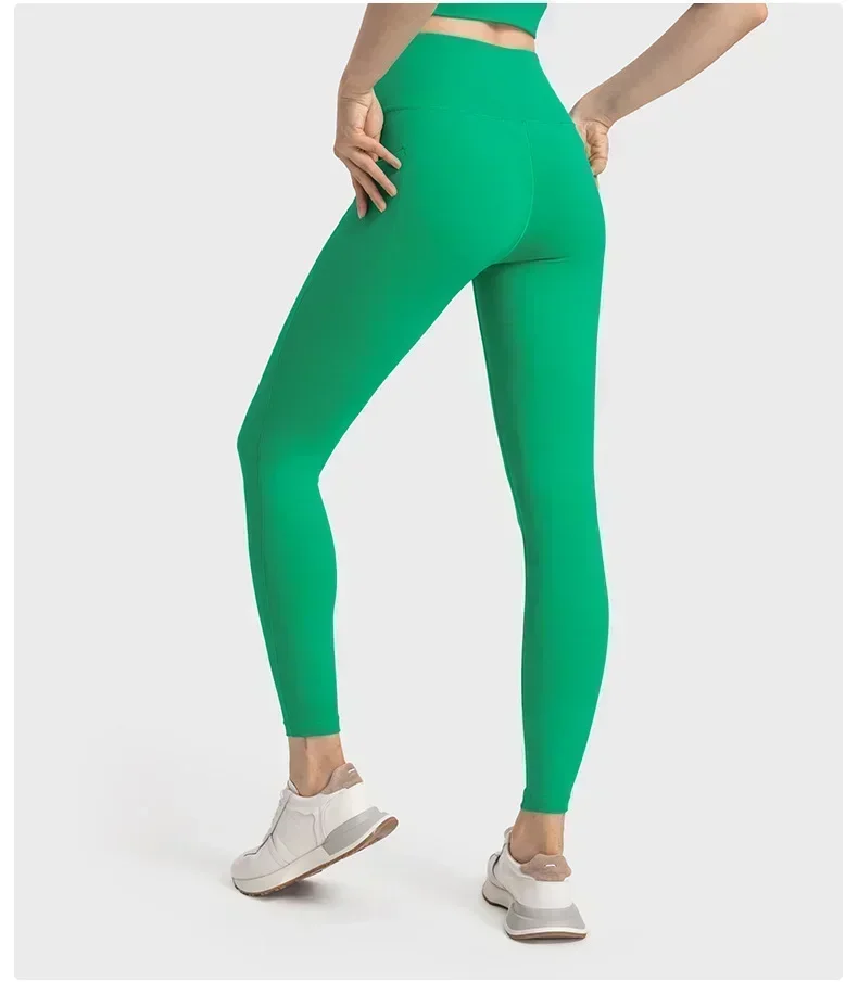 Lemon Align-pantalones de Yoga para correr al aire libre, mallas deportivas moldeadoras elásticas, pantalones de entrenamiento de cintura alta, ropa para mujer