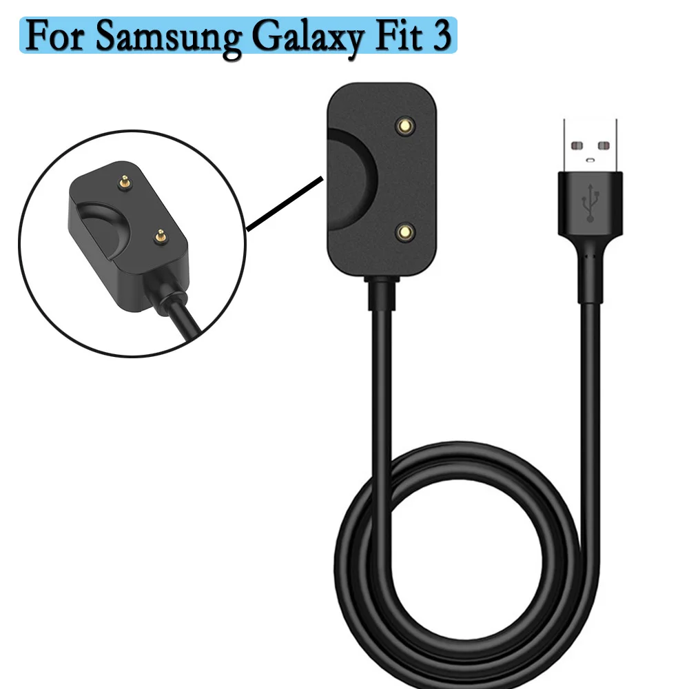 Charging Cable with Usb/Type C for The for Samsung Galaxy Fit 3 (SM-R390) Smartwatch, Including a Dock Adapter
