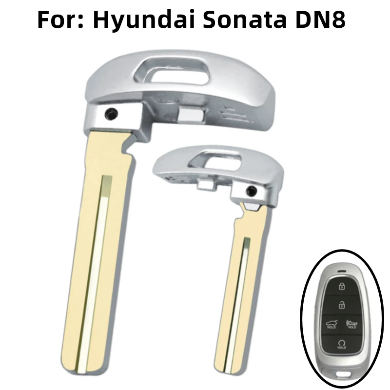 Lâmina chave remota em branco inteligente para Hyundai Sonata DN8, chave remota OEM, sem cortes, entrada keyless, 10pcs