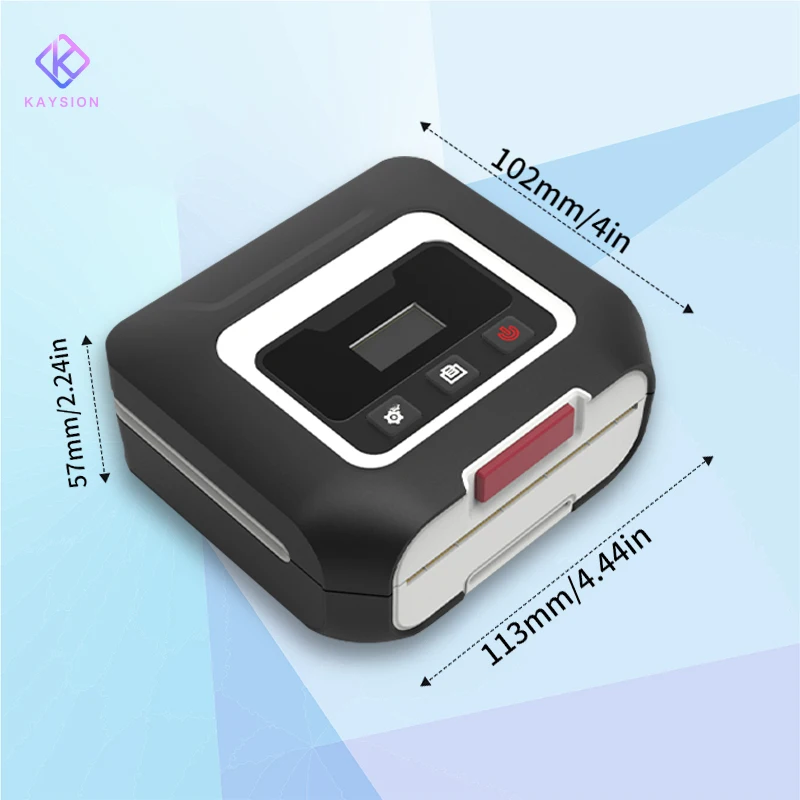 Термопринтер этикеток KAYSION для документов/бирки продукты, прозрачный и простой в эксплуатации с помощью 6-рулонной бумаги для этикеток