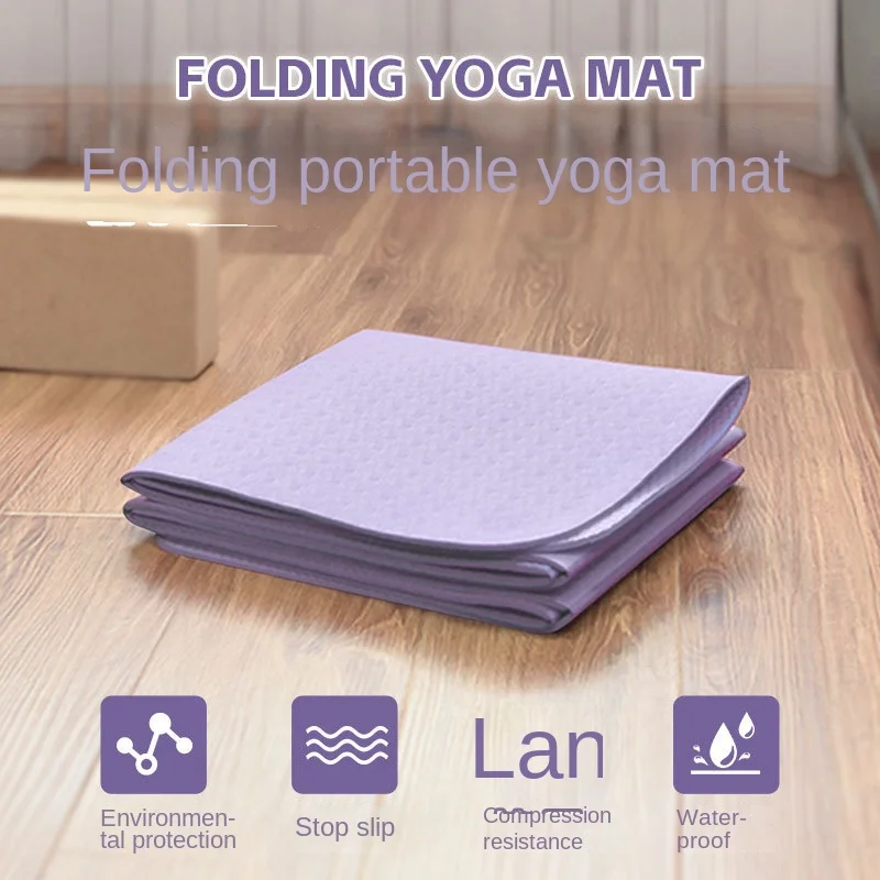 

Thickened Folding Yoga Mat Fitness Mat Students Nap non-slip Professional Women Sports Folding Gym Special J7