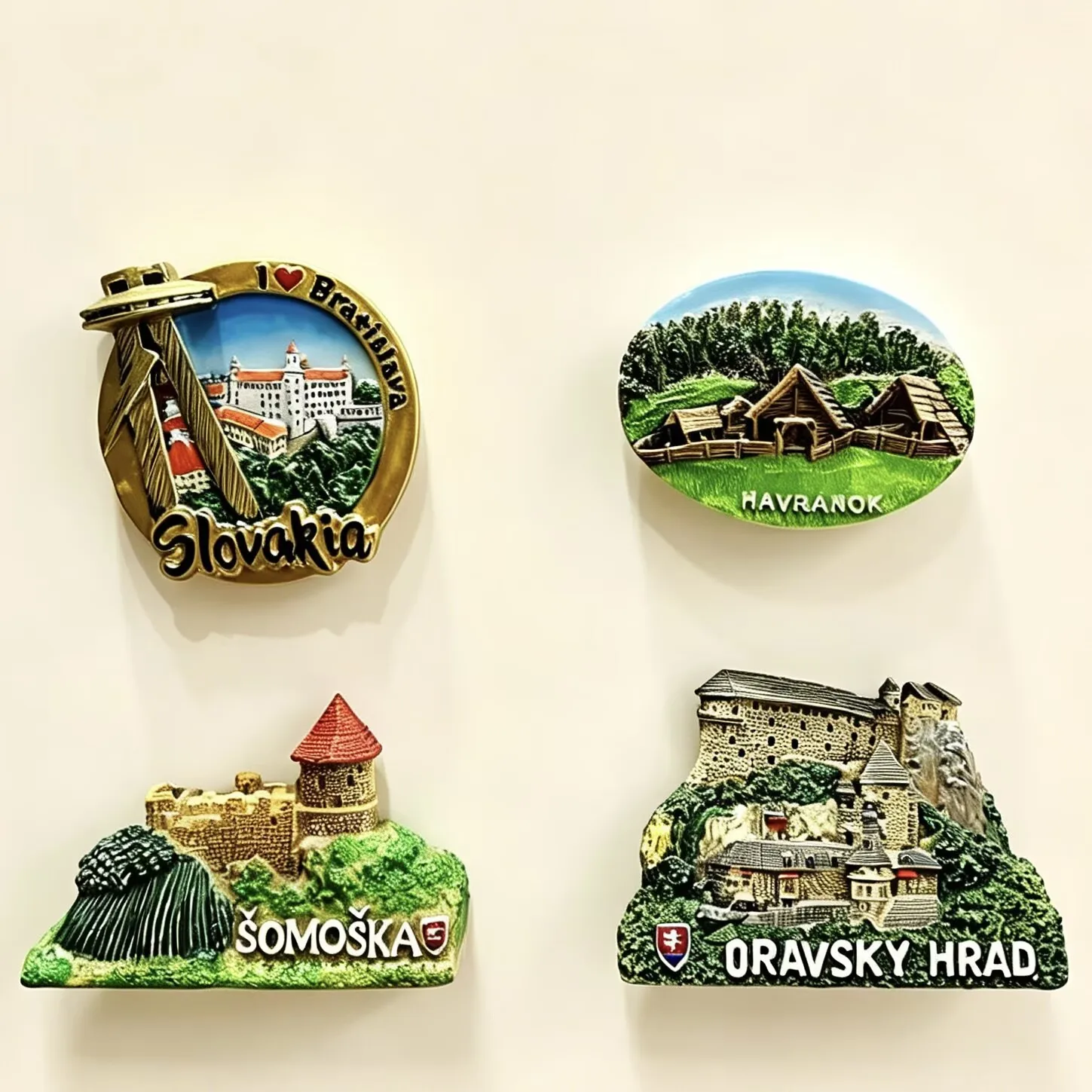 Slovakia 3D Fridge Magnets Travel Souvenir Resin Handicraft Refrigerator Magnets Sticker Collection Gift Home Decoration