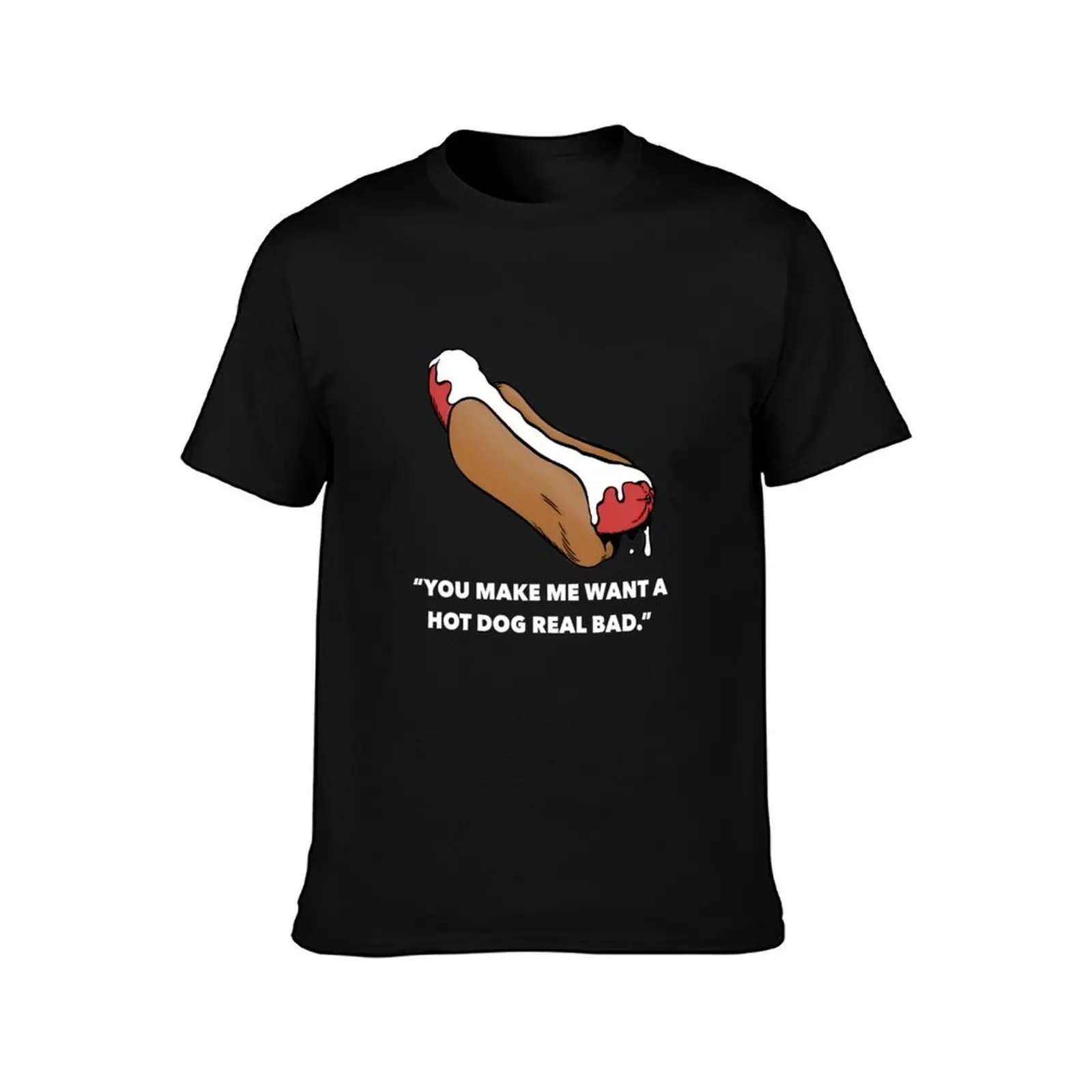 Hot Dog T-Shirt Breathable Gym Short Sleeve T-Shirt