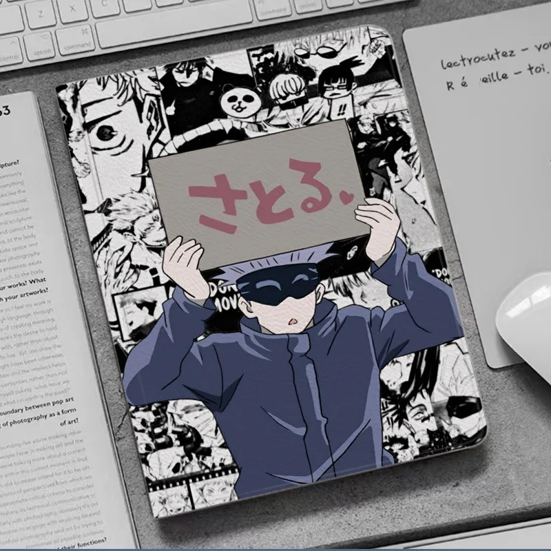 

Satoru Gojo Anime Jujutsu Kaisen Case For iPad 10.2 9th 10th Air 6 5 Mini 4 5 7Case Luxury Silicone Pro 11 13 For iPad Air 2 3 4