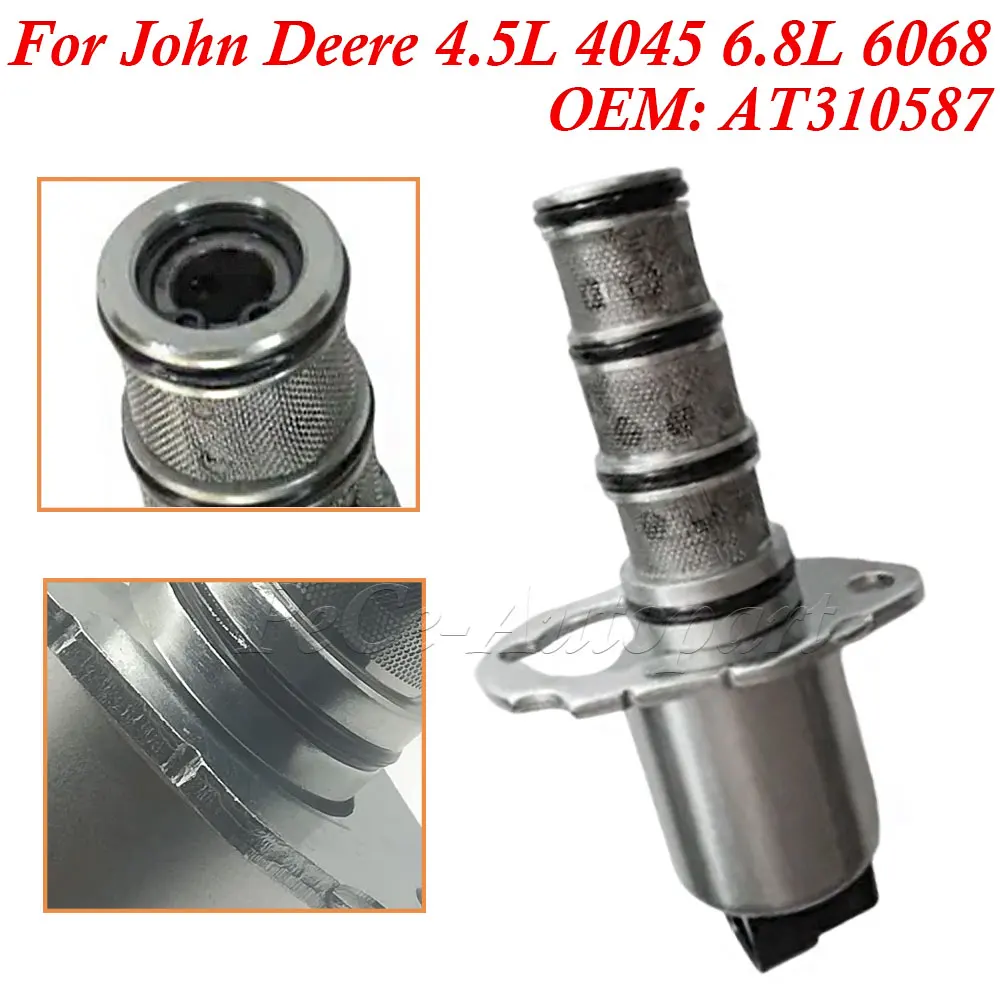 Solenoid Control Valve AL158332 AT310587 RE50797 RE53051 RE50782 RE53311 For John Deere 4.5L 4045 6.8L 6068 For Tractor 6100