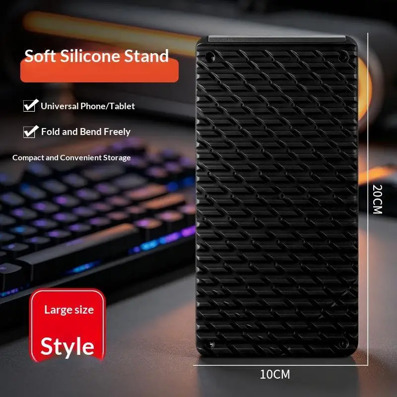 Transformable Silicone Stand for Phones & Tablets – Foldable Laptop Desk Holder for Space-Saving & Ergonomic Viewing