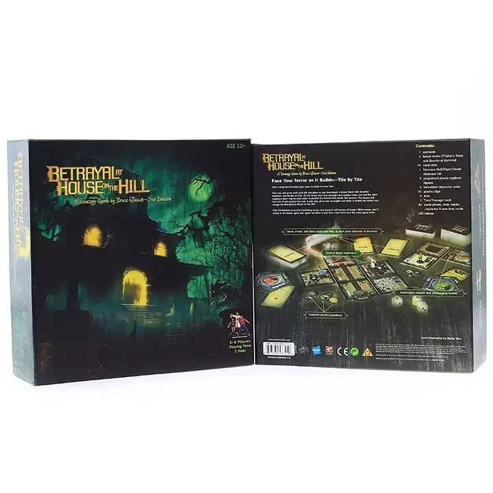 English version of Betrayal At House On The Hill: Horror Gathering Card Game Board Game For Home Party Adult Family Playing Card