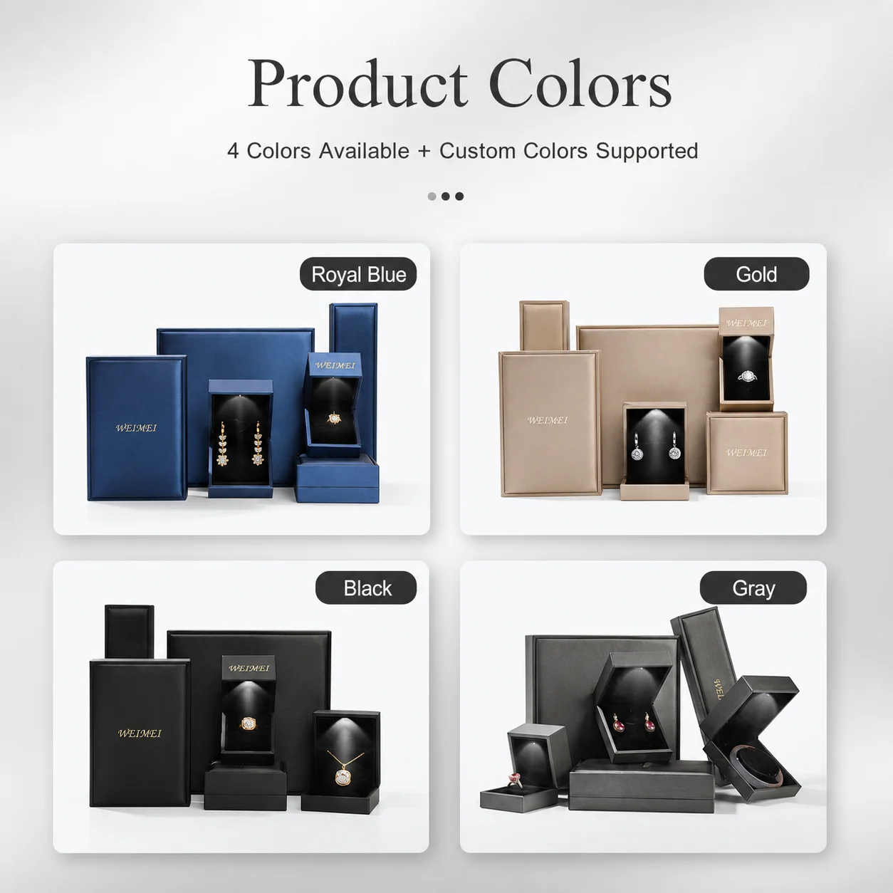 Ring Necklace Bracelet Box Thickened Pu Leather Jewelry Box Jewelry Box  For Jewelry Storage Engagement Rings Necklaces