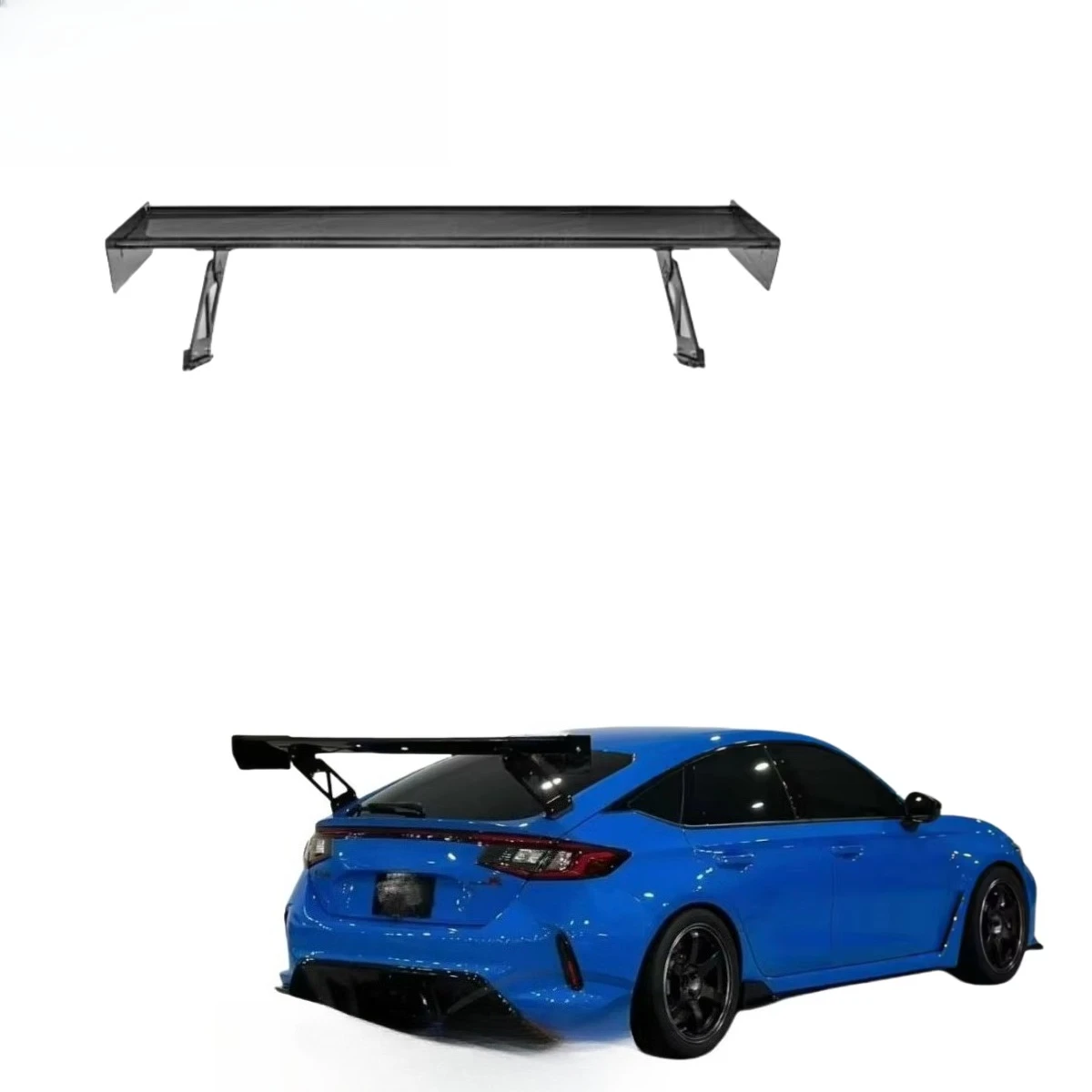Suitable for FL5 Type R Type High-quality Carbon Fiber APR GT Large Rear Spoiler Fixed Wing Modification