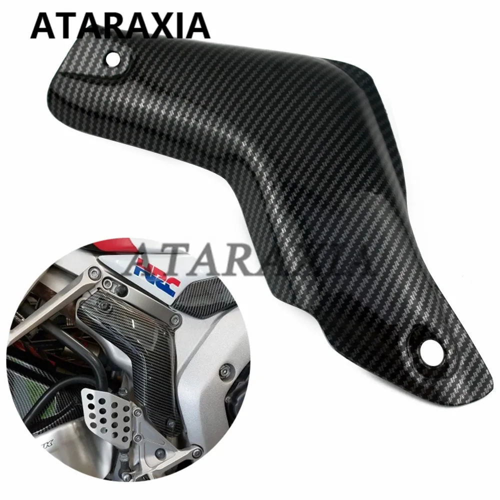 Motorcycle Exhaust Protective Shell ABS Carbon paint Exhaust Heat Shield Cover Fairing For HONDA CBR1000RR 2004 2005 2006 2007