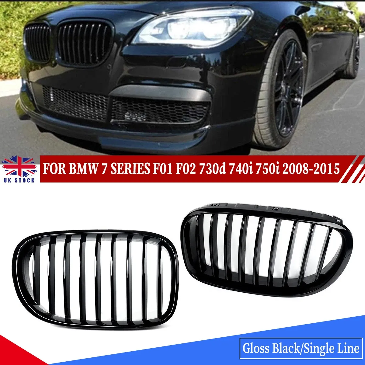 

Front Grid Grill FOR BMW 7 SERIES F01 F02 730d 740i 750i 760i FRONT KIDNEY GRILL BLACK 2008 2009 2010 2011 2012 2013 2014 2015