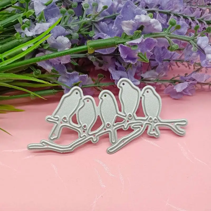 Q39B Дерево ветвь ветки птица металлические вырубки Die Diy Marms тис числа скрапбукинг