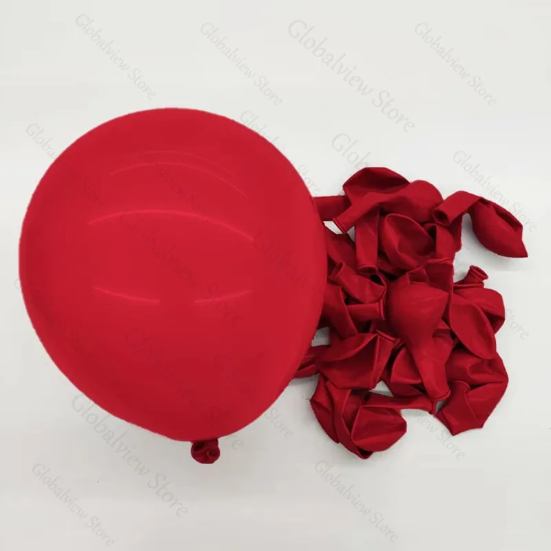 20 Stück 12/10/5 Zoll rote Latexballons Hochzeit Party Pink Rote Ballons für Geburtstag Babyparty Neujahr Weihnachten Helium Luftglobos – Detail 8