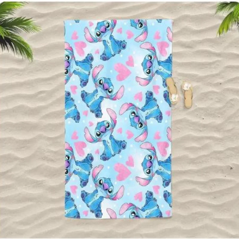 

Disney Animation Stitch Beach Towel, Home Bathroom Decoration Cute, Comfortable Fabrics, Multiple Sizes Children's Gifts