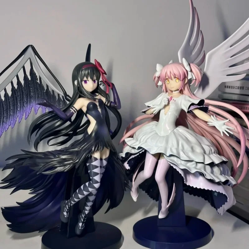In Stock Puella Magi Madoka Magica Kaname Madoka Akemi Homura 20cm Action Figure Anime Peripheral Collectable Decorative Toy