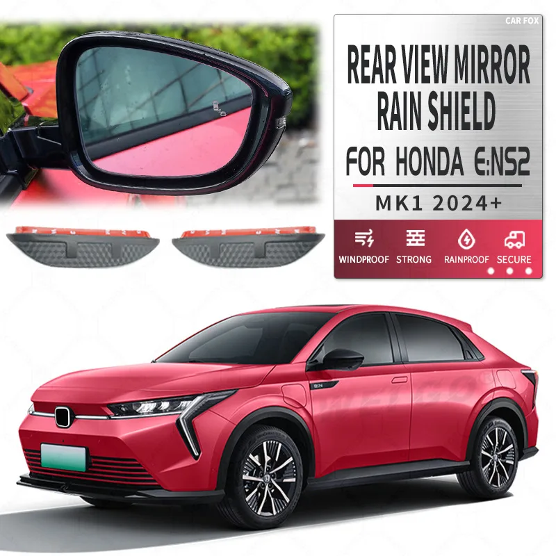 

2Pcs For Honda ENS2 2024+ Carbon Fiber Car Rear View Mirror Rain Shield Protective Cover Sun Shade Car Styling Auto Accessories