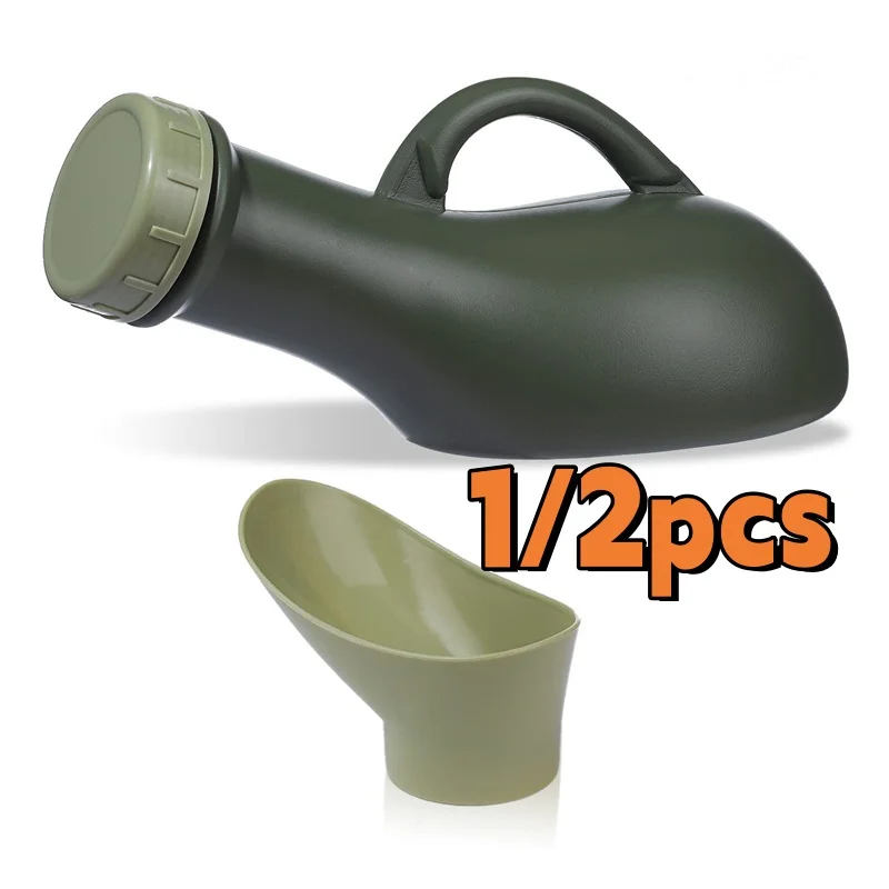 Portable Urinal 1000ml Spill Proof Urinal With Lid Anti-Tip Handheld Potty Pee Bottles For Traffic Jams Hiking Camping Patient