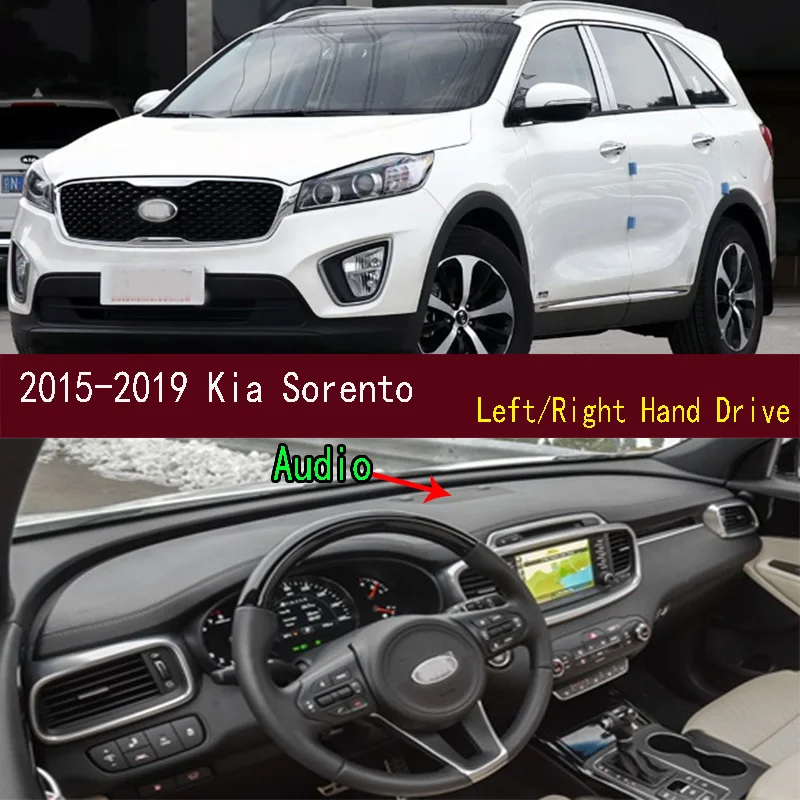 

For 2015-2019 Kia Sorento Dashmat Anti-Slip Dash mat Dashboard Cover Instrument Panel Sunscreen Pad Ornaments