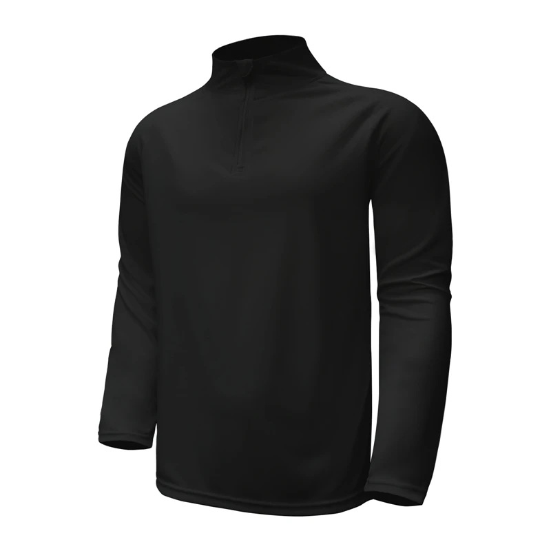 UPF50+ Fishing Clothes Men 100% Polyester Elastane Fibre Breathable Long Sleeve Shirts Quick Dry Mock-Neck Fishing Wear Clothing