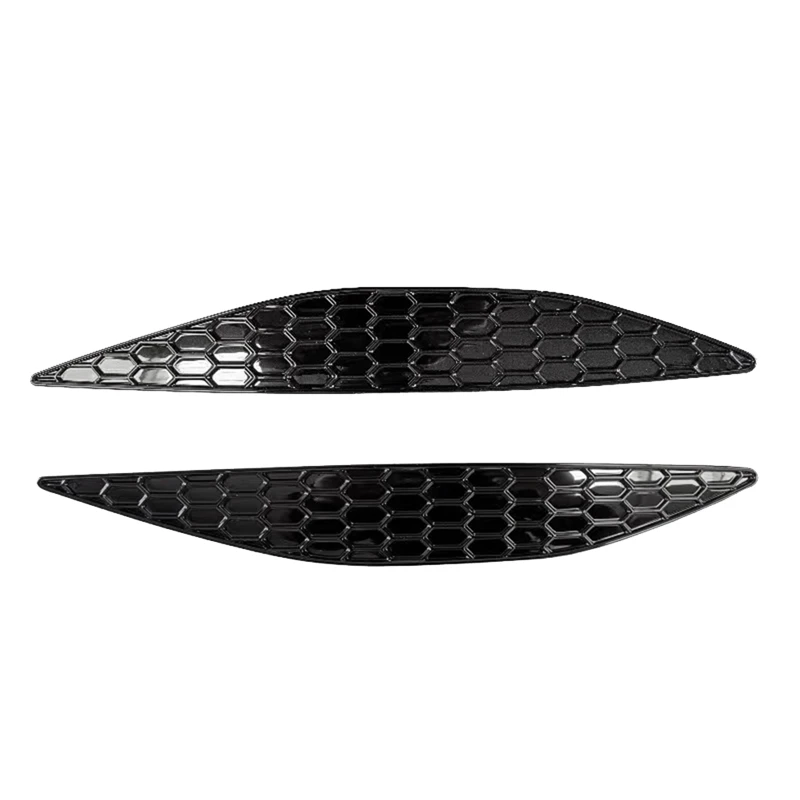 

1Pair Car Honeycomb Tail Rear Fog Light Cover Trim Sticker For Golf 7 GTI MK7 2014-2018 Rear Bar Bumper Strips Sticker