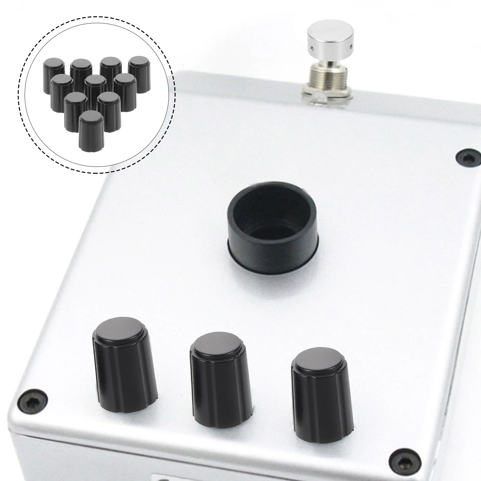 

10pcs Plastic Knob For Volume Control Replacement Knobs For Electric Bass Guitar Potentiometer Caps Guitar Parts
