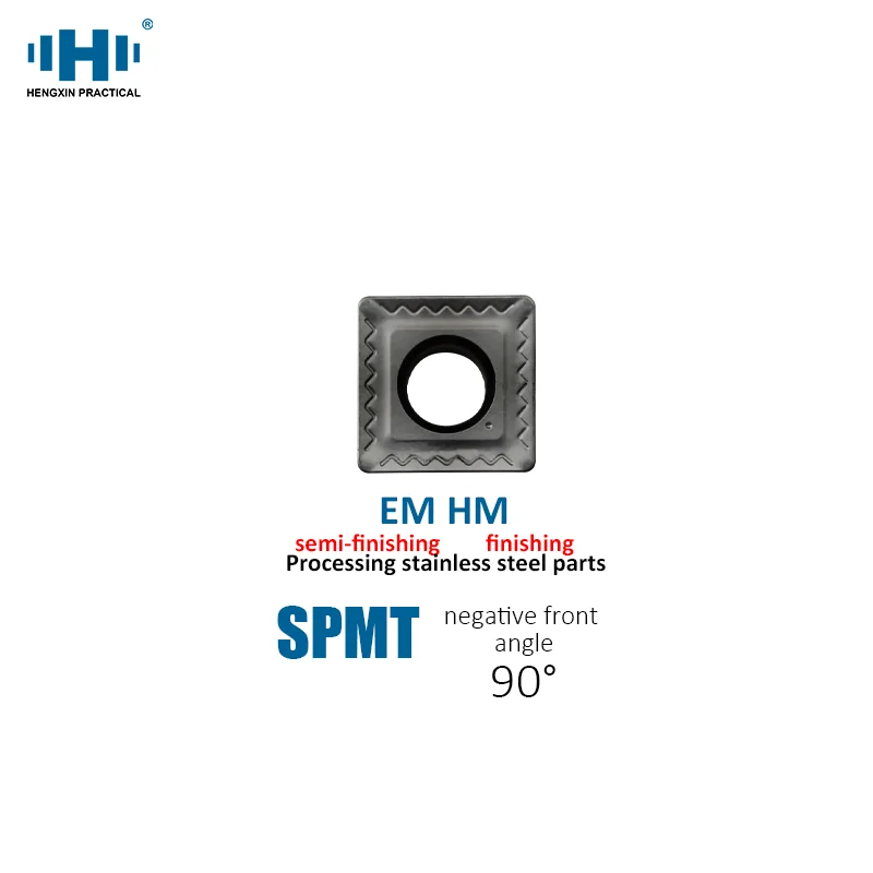 

HENGXIN Carbide Inserts SPMT050204 SPMT110408 SPMT120404 SPMT120408 SPMT120412 EM HM CNC Lathe Cutting Tool Cutter Tools