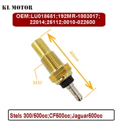 Radiador Sensor de temperatura da água para Linhai ATV, peças do motor da motocicleta, QUAD GO KART, LH 260 300 400, 22014