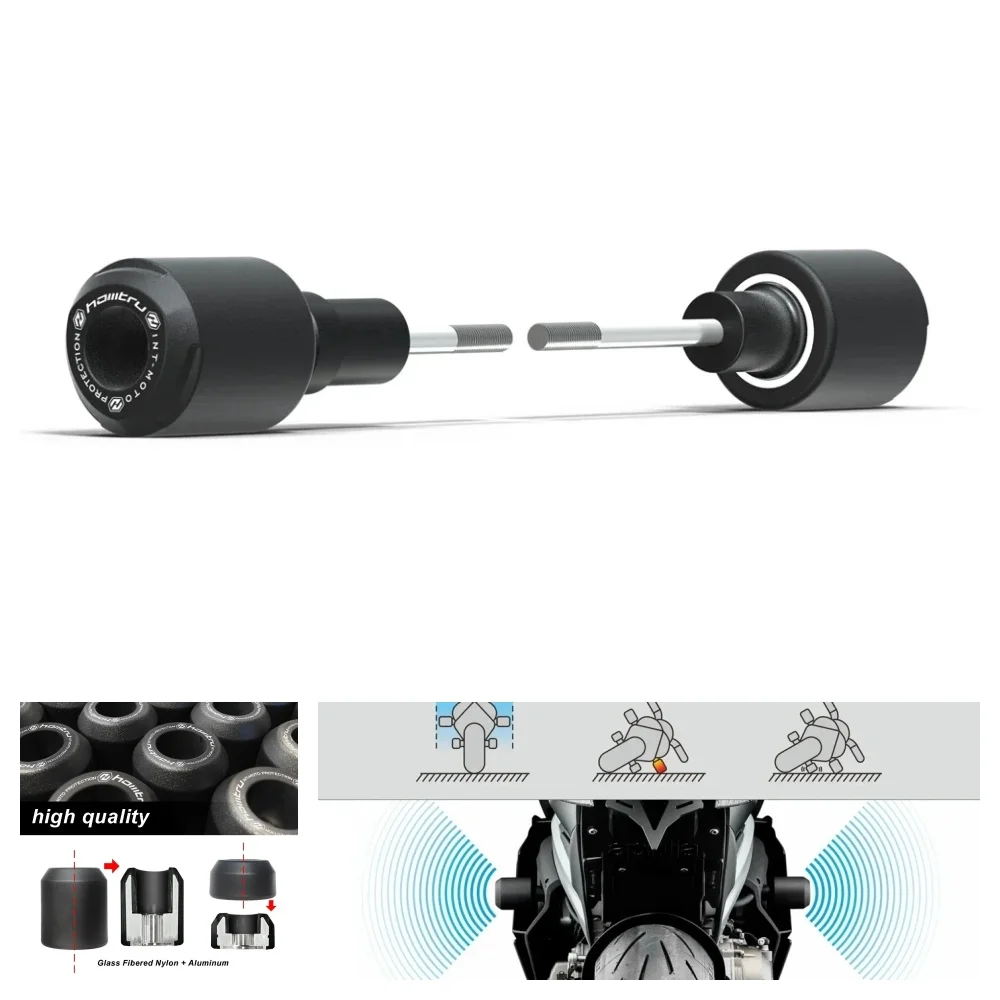 

For Kawasaki Z650 2017-2025 Z650 RS 2022-2025 Motorcycle Frame Sliders Fairing Crash Pads Falling Protectors