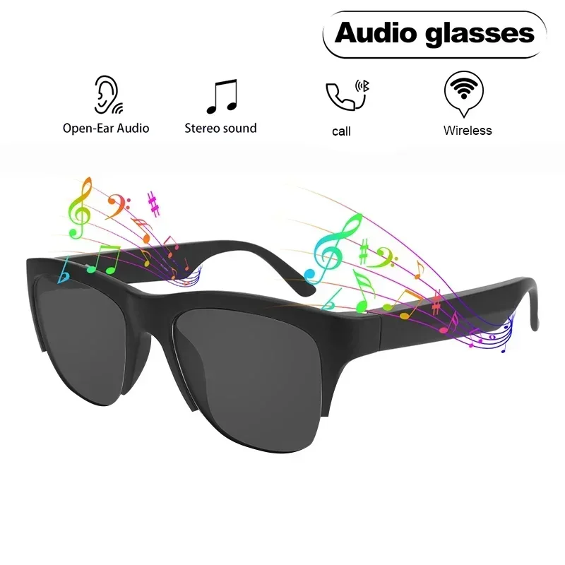 5.3 Wirelessly Hands-free Calling Music Outdoor Sports Eyeglasses Wireless Bluetooth TWS Sunglasses Headphones - Enjoy Music