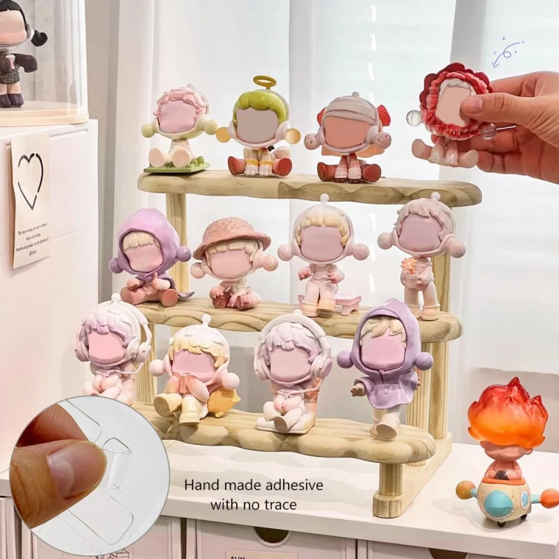 Holzständer Minifiguren Ausstellungsständer Holz Parfüm Organizer Cupcake Ständer für kosmetische Puppenmodelle Displays – Detail 10