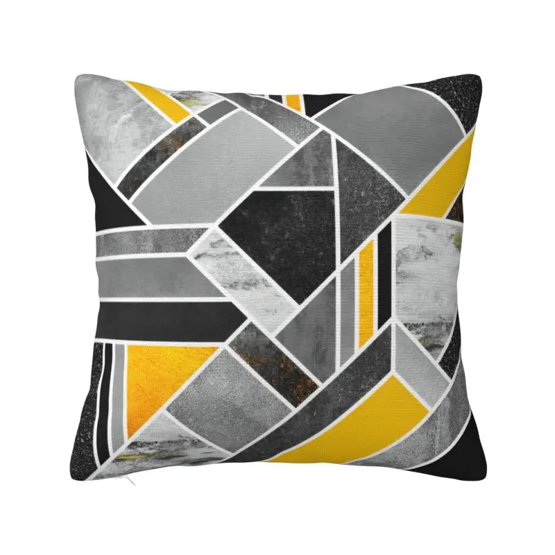 Modern Abstract Geometric Lines Pattern Cushion Cover 60*60 cm Polyester Throw Pillow Case for Living Room Sofa Pillowslip