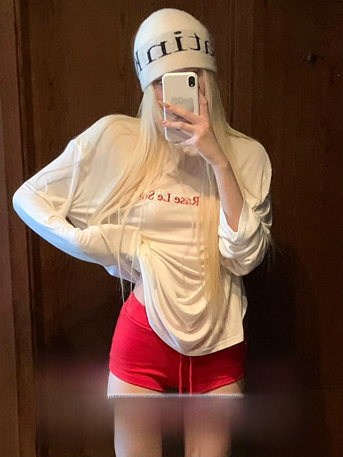 

Длинная футболка TwinBond Color Blo с вышивкой буквами, свободная повседневная базовая футболка irt Rase Le Sol, повседневная одежда на каждый день