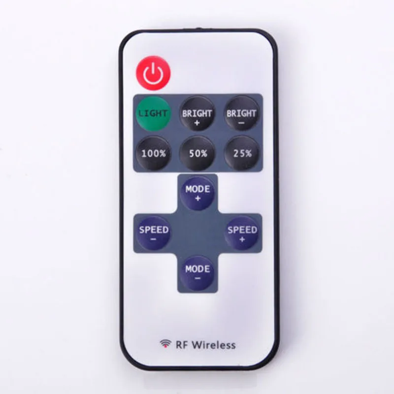 LED RF Controller Strip Light Wireless Remote Controller For Mini RF Inline Speed Adjustable Auto memory function