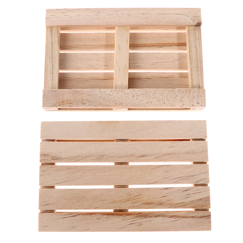 1PCS Mini Wooden Pallet Beverage Coasters for Hot and Cold Drinks Wood Pallet Coasters Flower Pot Cushion