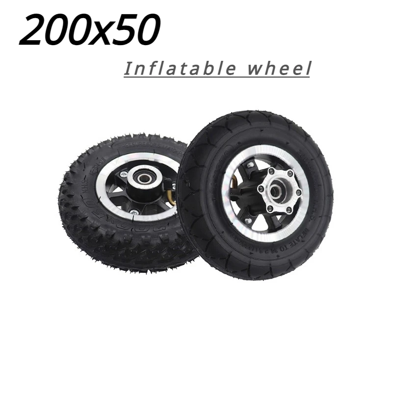 

Electric Scooter Tyre With Wheel 8" 200x50 Inflation Electric Vehicle Aluminium Alloy Hub