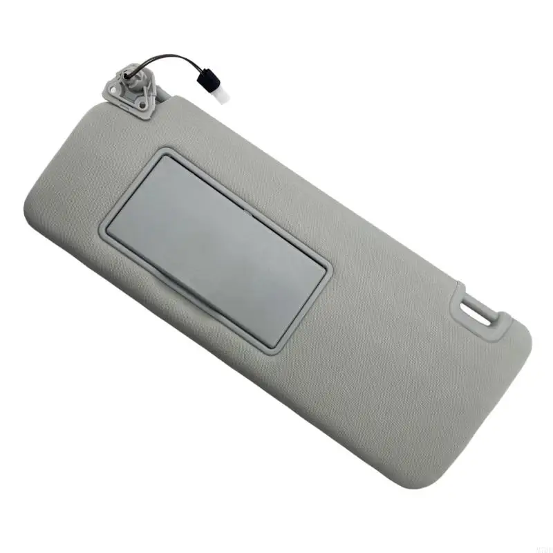 M76E Left Interior Sun Shade Assembly with Mirror, Gray Driver Side Repair Part and 96401-EZ70B Reference for Routine Cabin