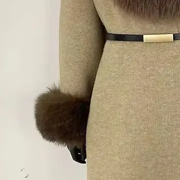 

Fashion 2025 New Autumn Winter Warm Knitwear Real Fox Fur Coat Women Knitted Natural Raccoon Fur Jacket Knitwear Janker Female